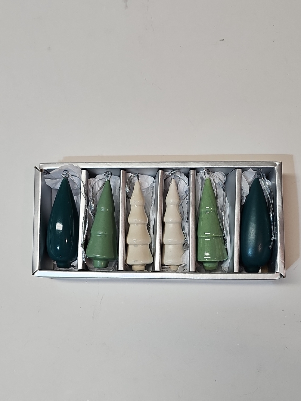 Crate&Barrel Christmas Tree Ornaments - Set of 6